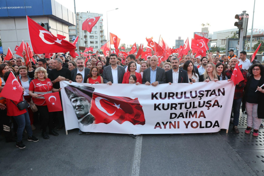 Karabağlar’da 19 Mayıs coşkusu, “Bağımsızlık Yürüyüşü” ile başladı