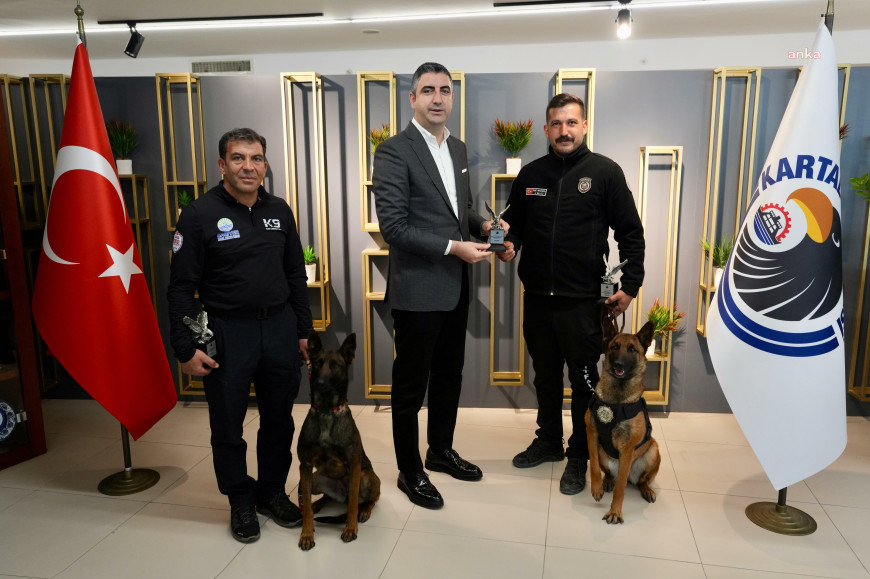 Kartal Belediyesi Arama Kurtarma Ekibi’nden Başkan Gökhan Yüksel’e ziyaret