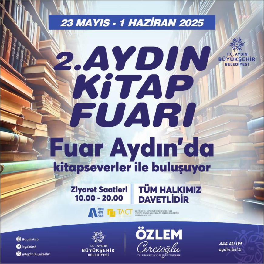 2. Aydın Kitap Fuarı için geri sayım başladı 