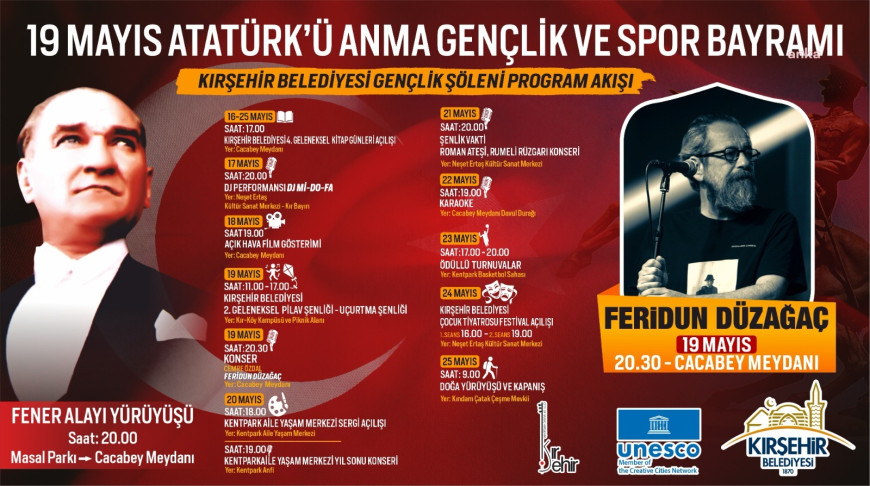 Kırşehir Belediyesi'nden 19 Mayıs'a özel program