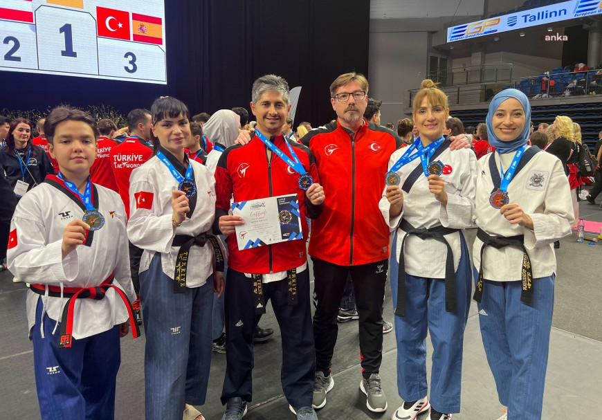 Gaziemir’in taekwondocuları dört Avrupa şampiyonluğu kazandı