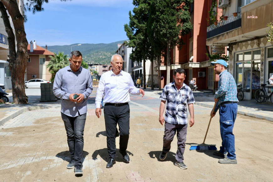 Çine Belediye Başkanı Kıvrak, ilçede devam eden çalışmaları yerinde inceledi