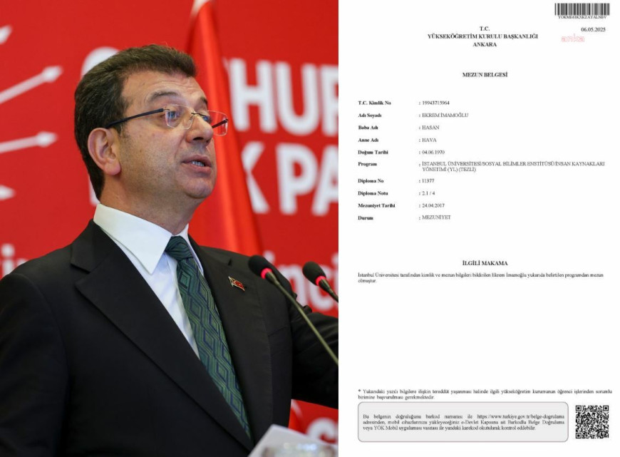 İmamoğlu'nun avukatı Mehmet Pehlivan: "Ekrem İmamoğlu’nun lisans diplomasını silenler, yüksek lisans mezuniyetini silmeyi unutmuşlar"