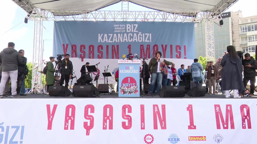 Ankara'da 1 Mayıs... DİSK, KESK, TMMOB ve sivil toplum örgütleri, Tandoğan Meydanı'nda: "Adalet ve demokrasi mücadelemizi büyüteceğiz"