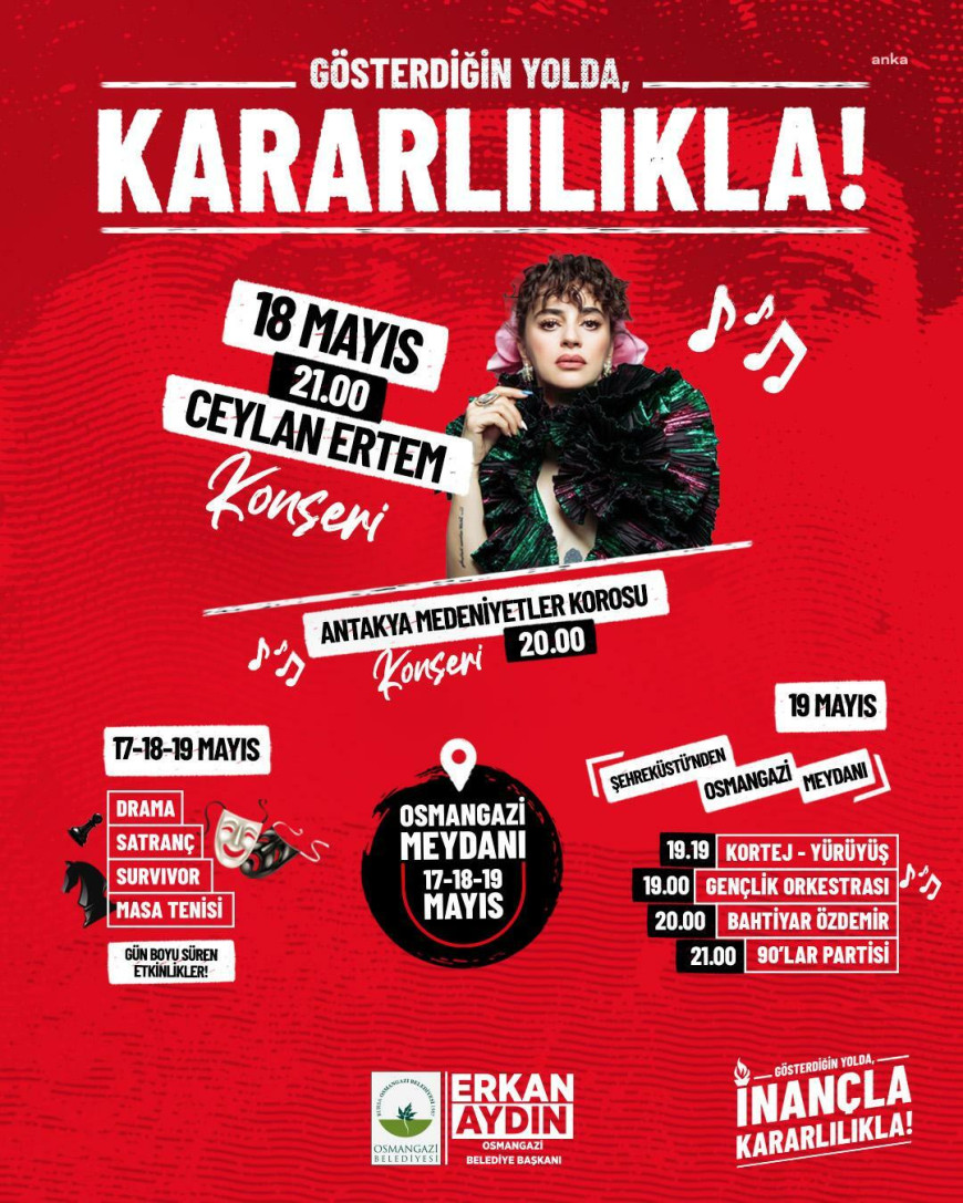 Osmangazi Belediyesi'nden 19 Mayıs'a özel program
