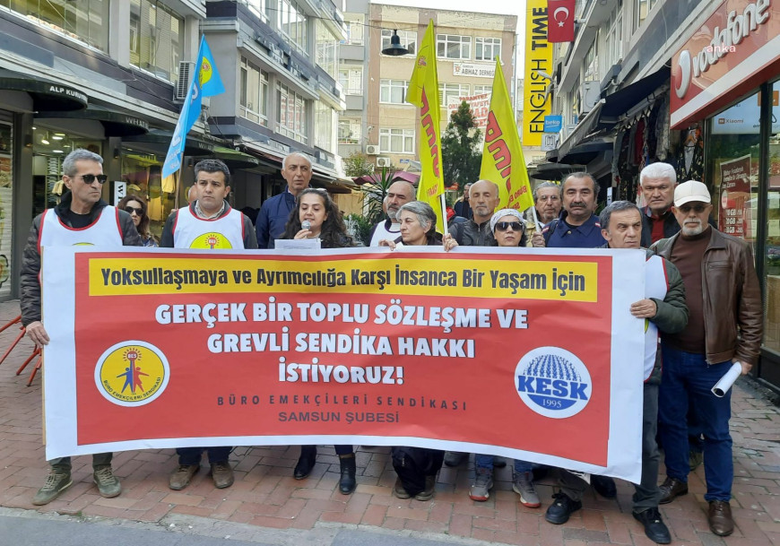 BES Samsun Şubesi: Yoksulluk sınırı üzerinde bir temel ücret istiyoruz