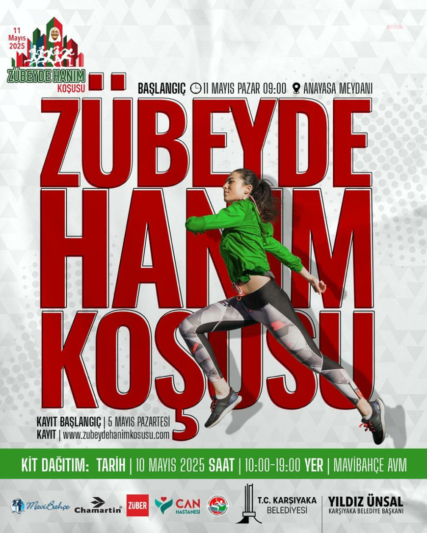 Karşıyaka Belediyesi’nin düzenlediği Zübeyde Hanım Koşusu için başvurular başlıyor