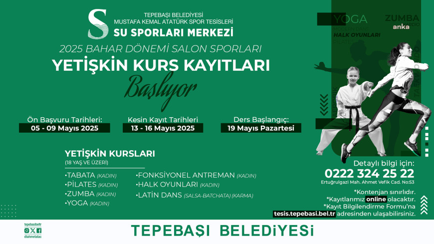 Tepebaşı’nda yetişkin kursları için kayıtlar başlıyor