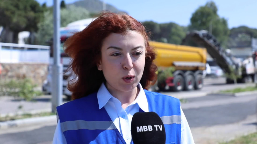 Muğla Büyükşehir Belediyesi'nin Bodrum Turgutreis’te başlattığı yol çalışması devam ediyor