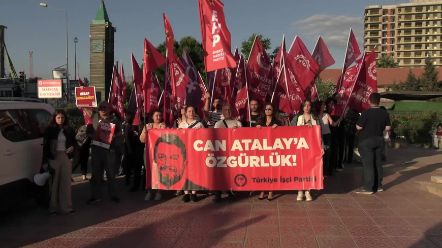 TİP İzmir İl Örgütü tutuklu Milletvekili Can Atalay için yürüdü