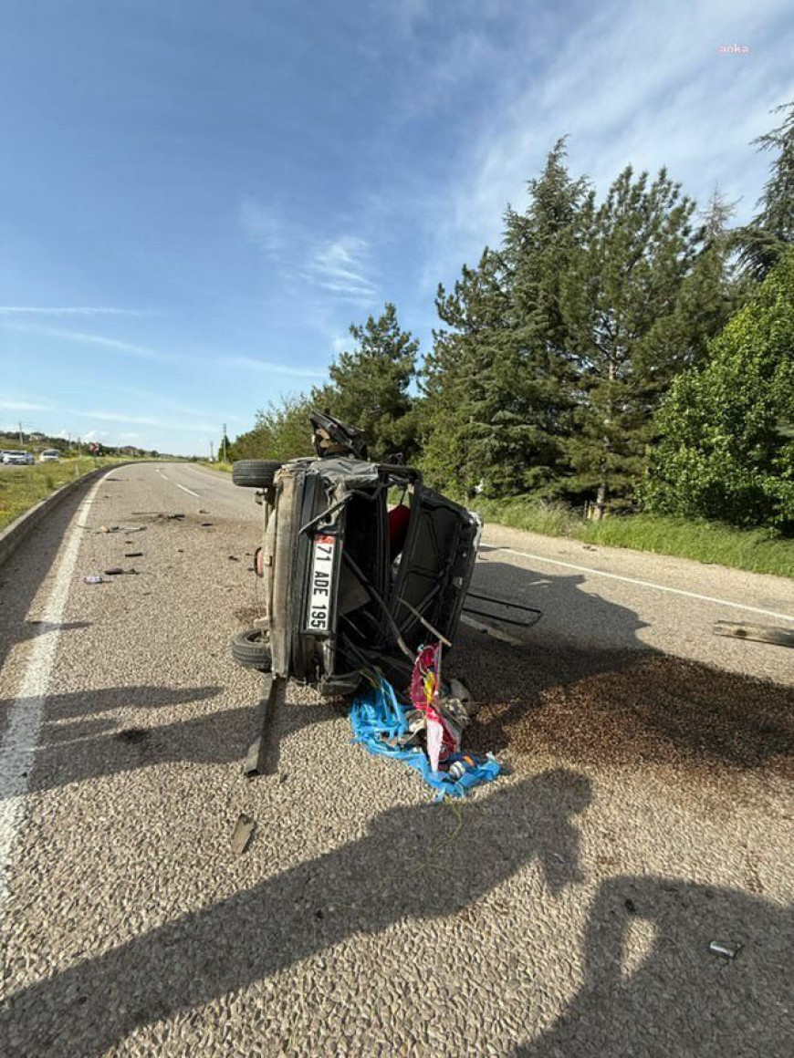 Kırıkkale’de trafik kazasında 1 kişi öldü, 2 kişi yaralandı