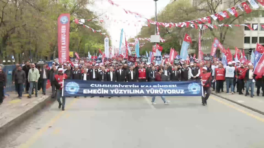 Kamu-Sen'in 1 Mayıs Mitingi... Konfederasyon Genel Başkanı Kahveci: "Mülakat gibi adaletsiz bir sistem, liyakati yerle bir ediyor"