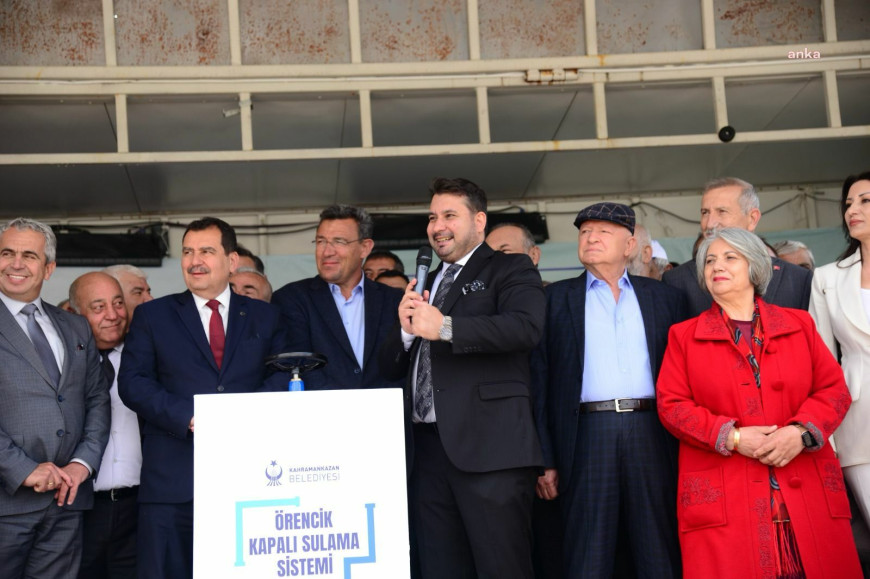 Kahramankazan'da "Örencik Göleti Kapalı Sulama Sistemi" hizmete açıldı