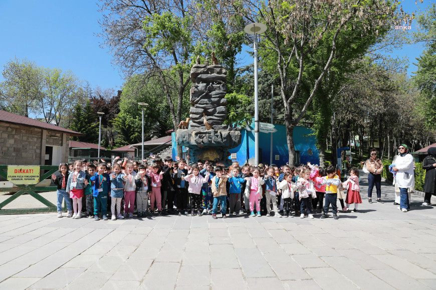 Keçiörenli miniklerden Evcil Hayvan Parkı’na ziyaret 