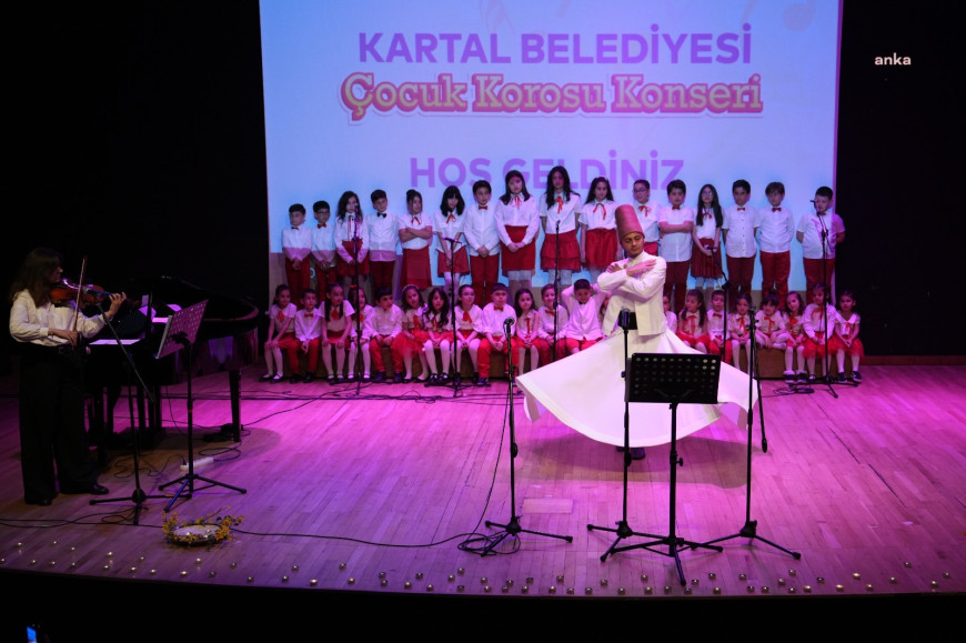Kartal Belediyesi Çocuk Korosu, Soğanlık Kültür Merkezi’nde sanatseverlerle buluştu