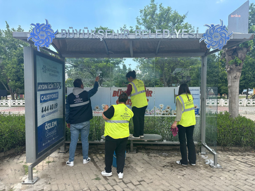 Aydın Büyükşehir Belediyesi ekiplerinden Didim'de çevre, bakım, yenileme çalışması