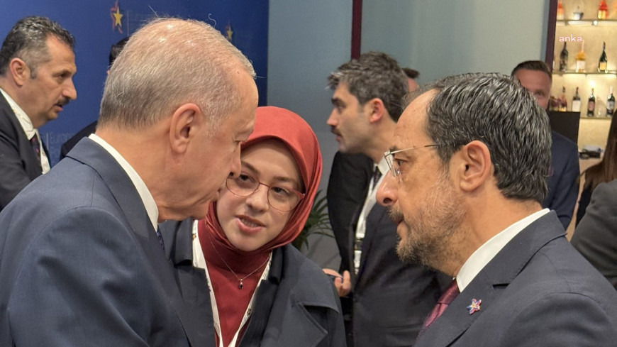 Cumhurbaşkanı Erdoğan, Tiran'da Güney Kıbrıs Rum Yönetimi Cumhurbaşkanı Hristodulidis ile görüştü