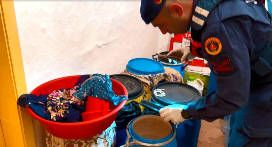 Tekirdağ'da 7 bin 104 litre sahte ve kaçak alkol ele geçirildi