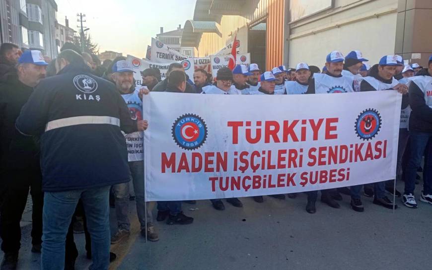 Çayırhan işçileri Ankara'ya yürüyüş başlattı