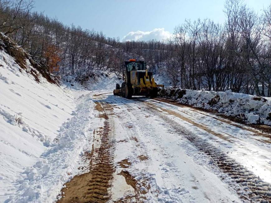 Diyarbakır'da kardan kapanan 20 mahalle yolu ulaşıma açıldı