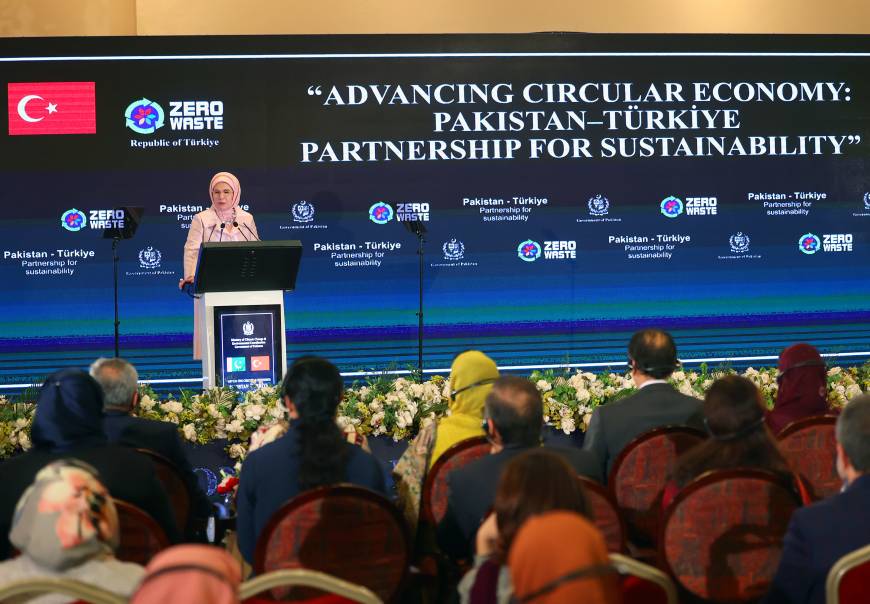 Emine Erdoğan, 'Döngüsel Ekonominin İlerletilmesi: Sürdürülebilirlik için Pakistan-Türkiye Ortaklığı’ etkinliğine katıldı