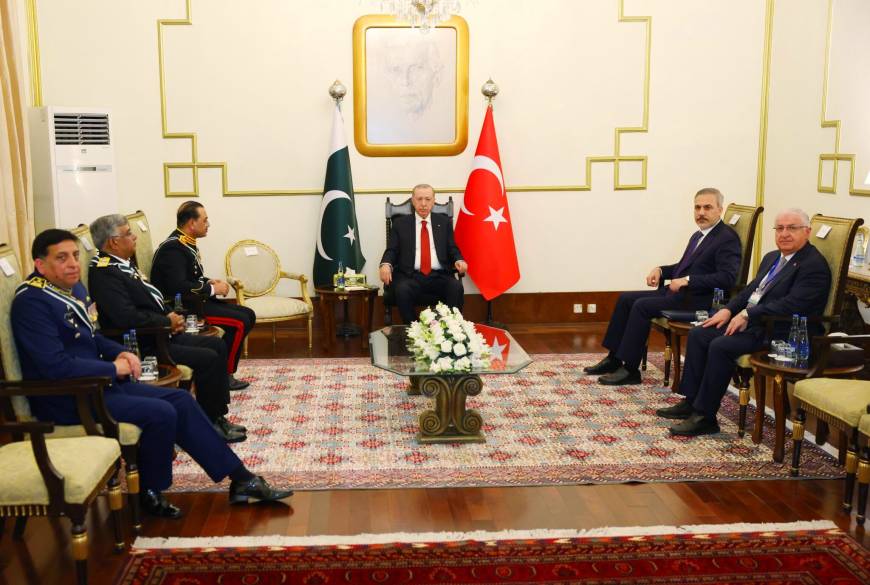 Cumhurbaşkanı Erdoğan, Pakistan kuvvet komutanlarını kabul etti