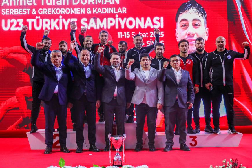 U-23 Serbest Stil Türkiye Güreş Şampiyonası’nda, Keçiören Belediyesi Spor Kulübü şampiyon oldu