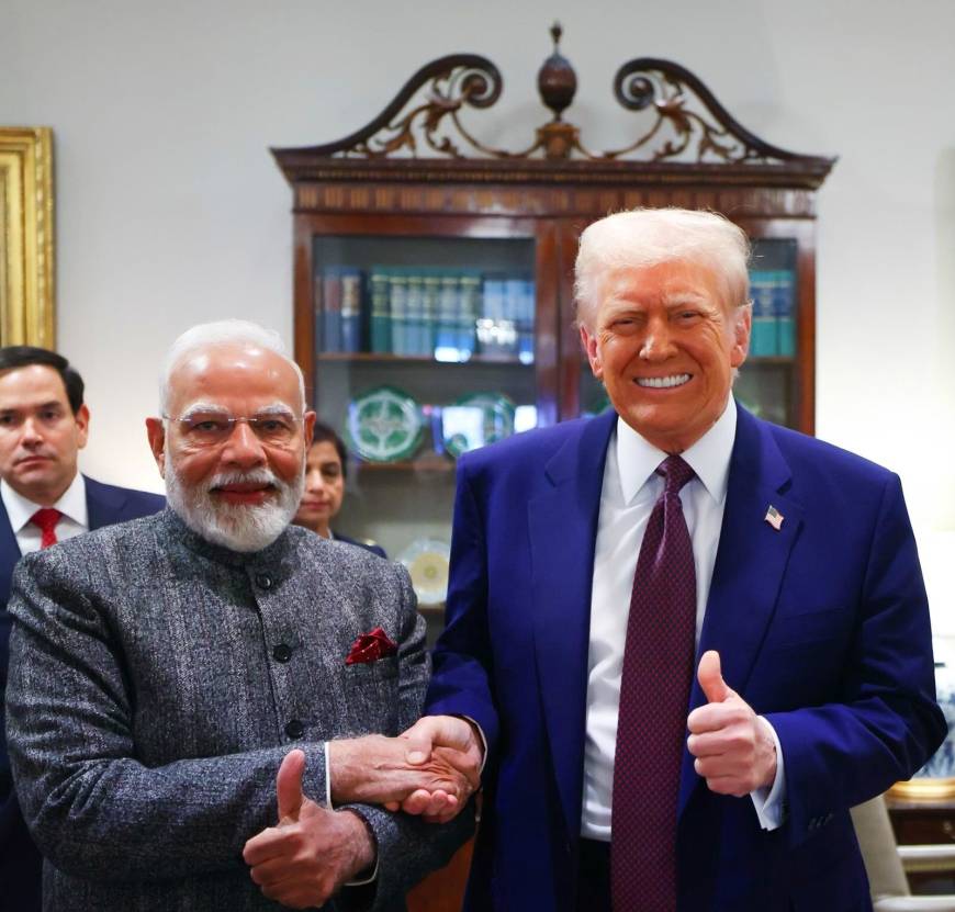 Trump, Hindistan Başbakanı Modi'yi Beyaz Saray'da ağırladı