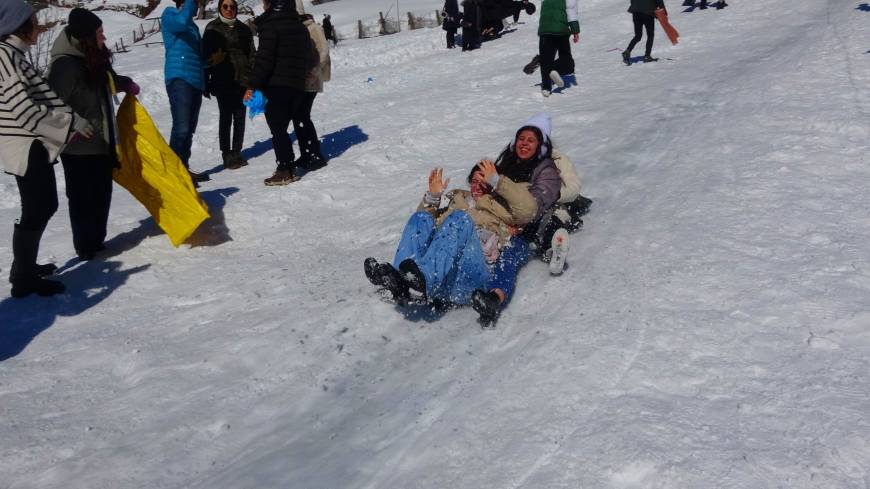 Ayder’de, kar festivali kayakla başladı