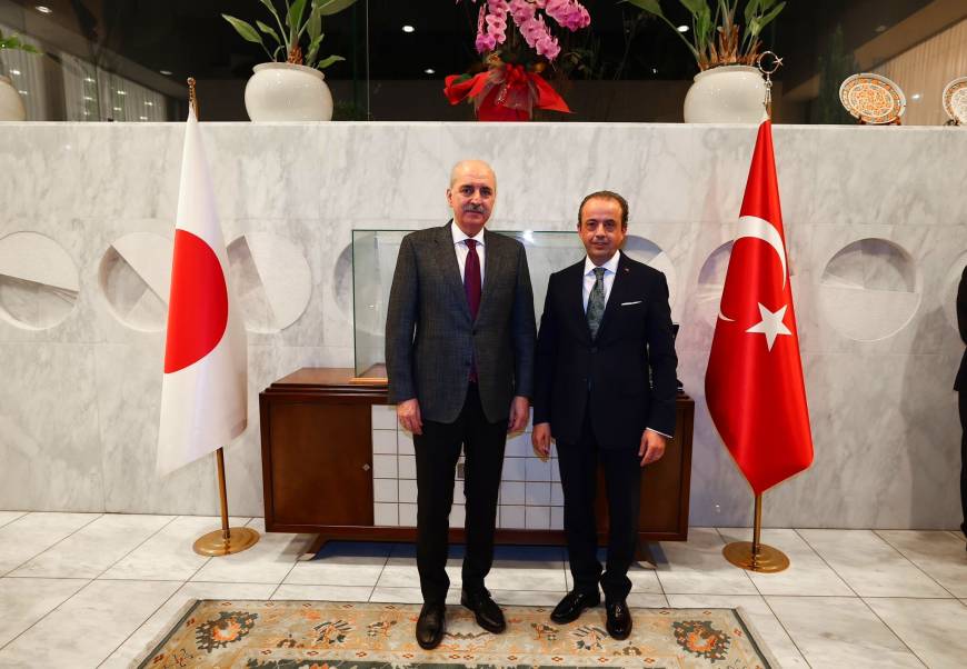 TBMM Başkanı Kurtulmuş, Tokyo Büyükelçiliği’ni ziyaret etti