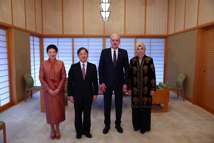 TBMM Başkanı Kurtulmuş, Japonya İmparatoru Naruhito tarafından kabul edildi