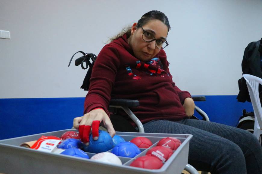 Serebral palsili Derya, boccia sporunda milli takımı hedefliyor 