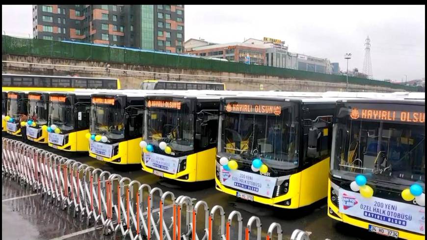 İstanbul - İETT 200 otobüsü daha filosuna kattı 