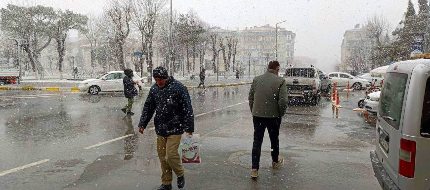 Tekirdağ'da kar yağışı