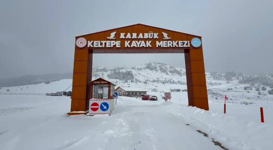 Karabük'ün yüksek kesimlerinde kar yağışı