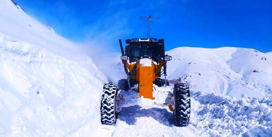 Elazığ'da 105 köy yolu kardan ulaşıma kapandı (2)