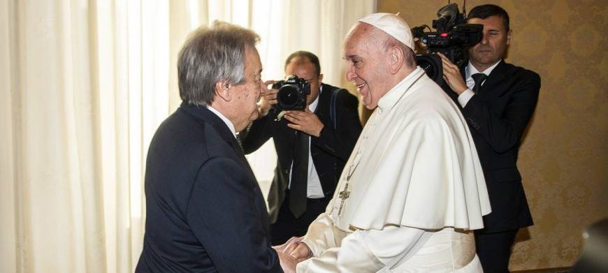 Guterres’den Papa Franciscus’a geçmiş olsun mesajı