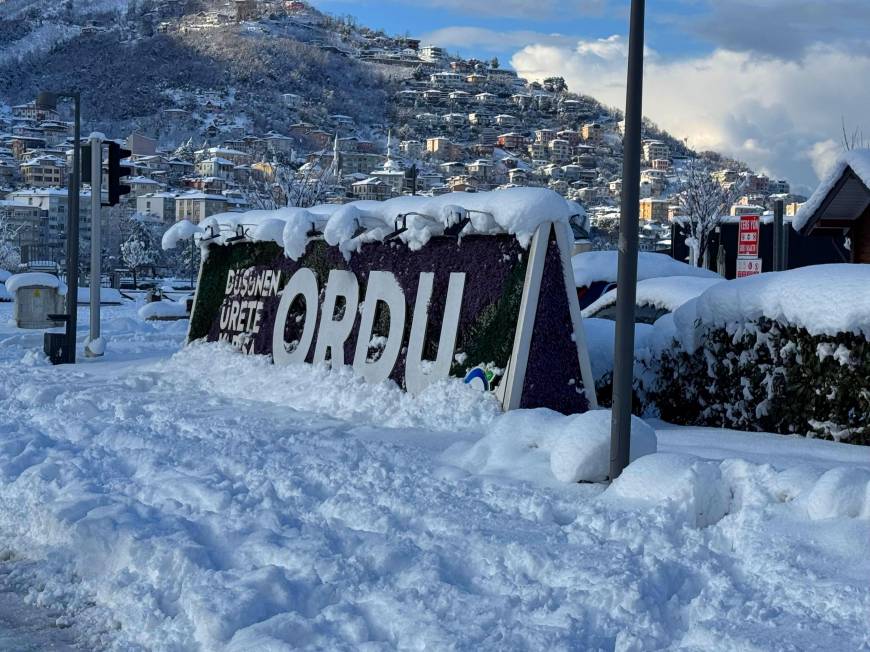 Ordu'da eğitime 'kar' engeli