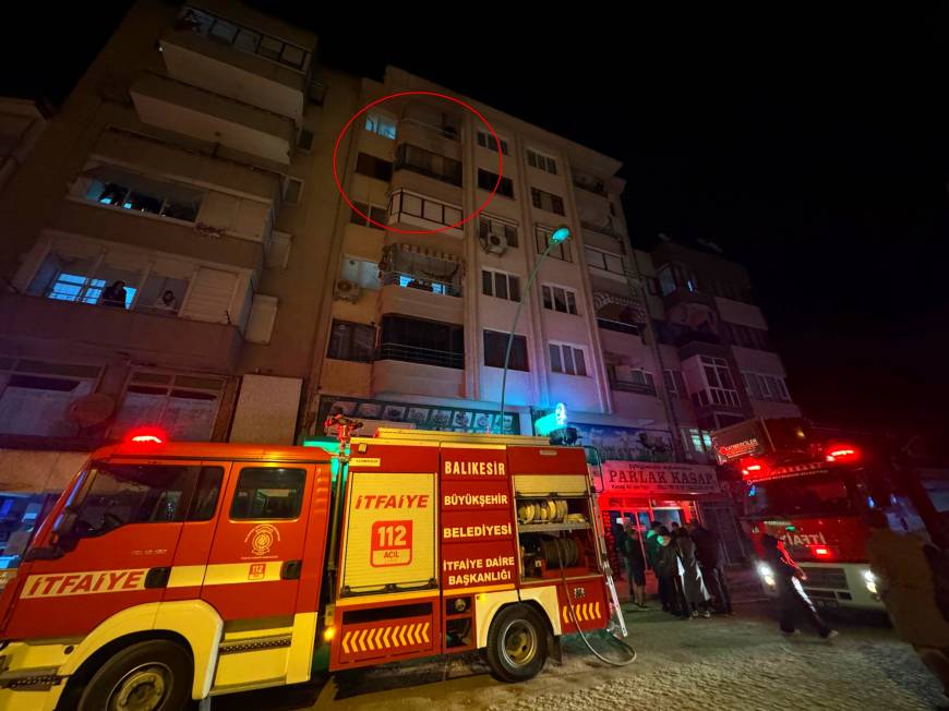 Erdek'te çakmak gazı dolumu sırasında çıkan yangın söndürüldü