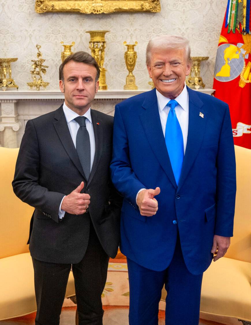 Trump ve Macron, Beyaz Saray'da bir araya geldi