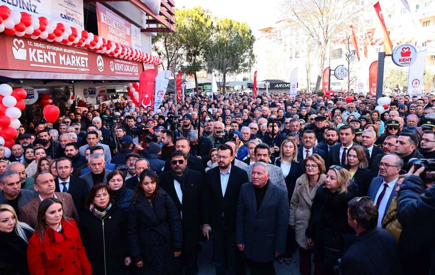 Denizli'de Kent Market hizmete girdi