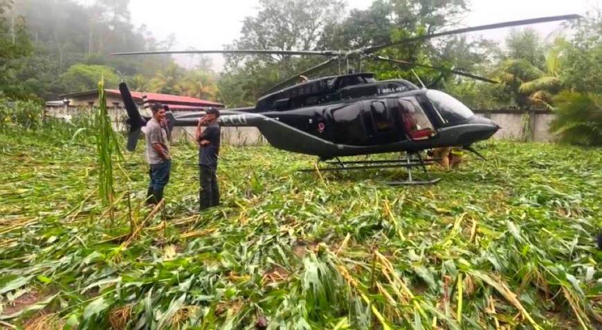 Honduras Devlet Başkanı Castro'nun helikopteri acil iniş yaptı