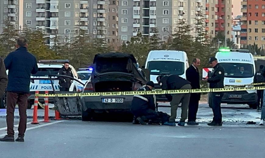 Konya'da otomobilde patlama; 3 aylık Mustafa ile teyzesi öldü, anne- baba yaralı