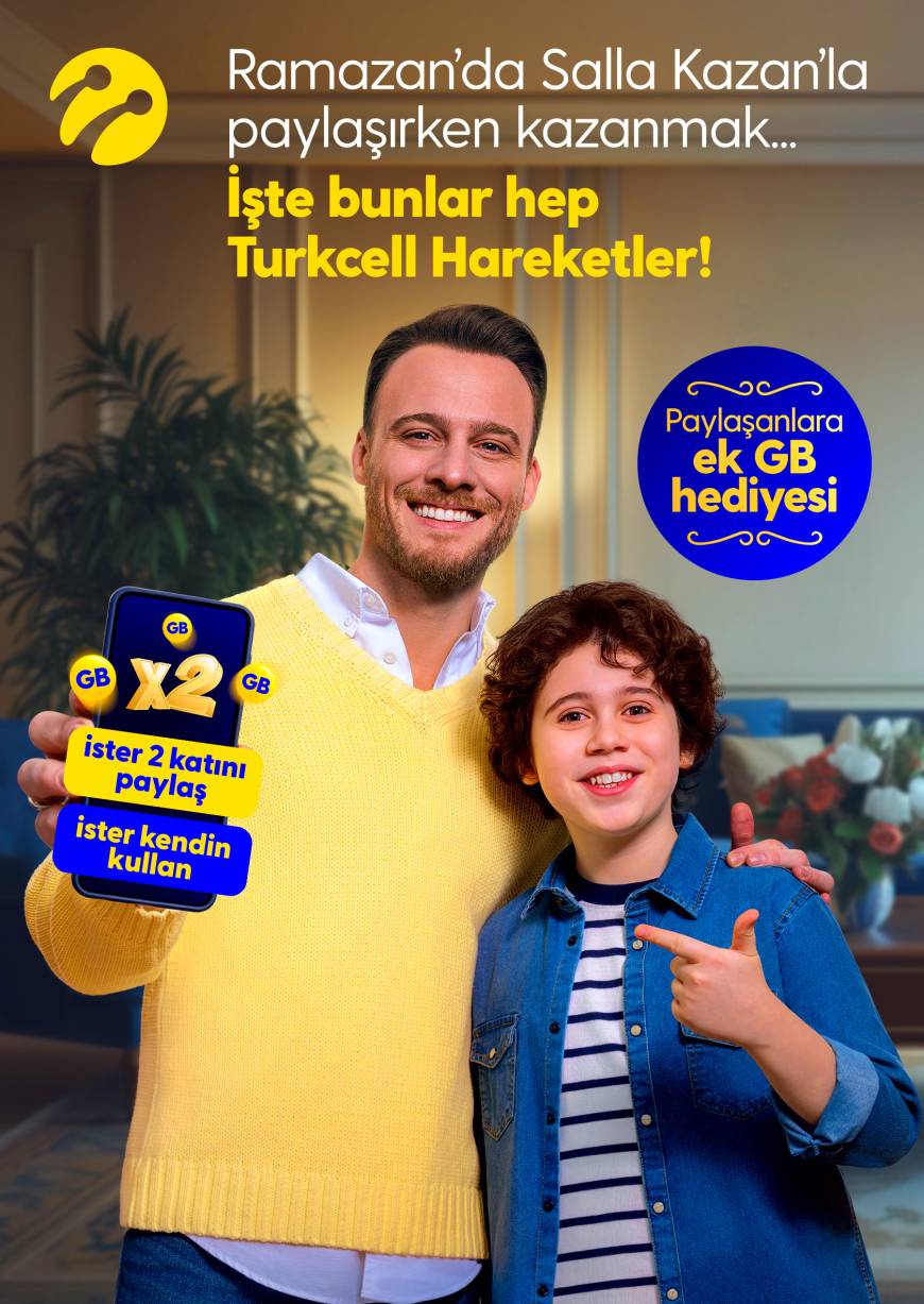 Turkcell'den ramazan ayına özel 100 milyon GB hediye