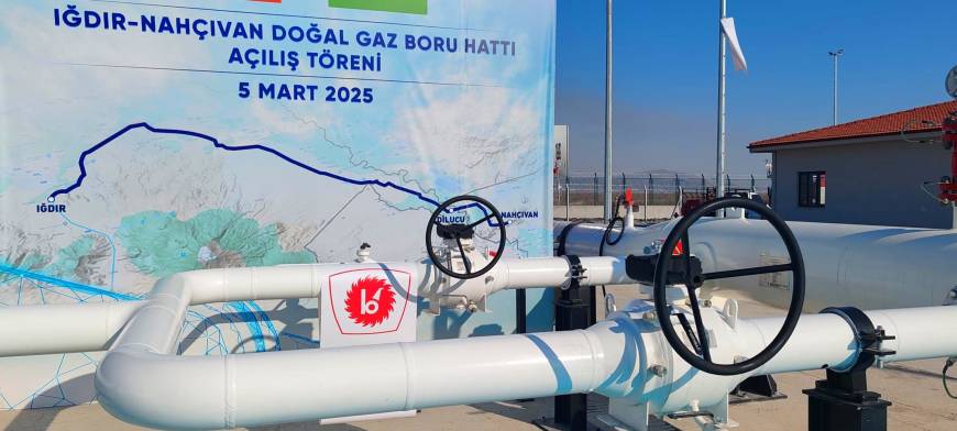 Türkiye'den Nahçıvan'a doğal gaz sevkiyatı başladı