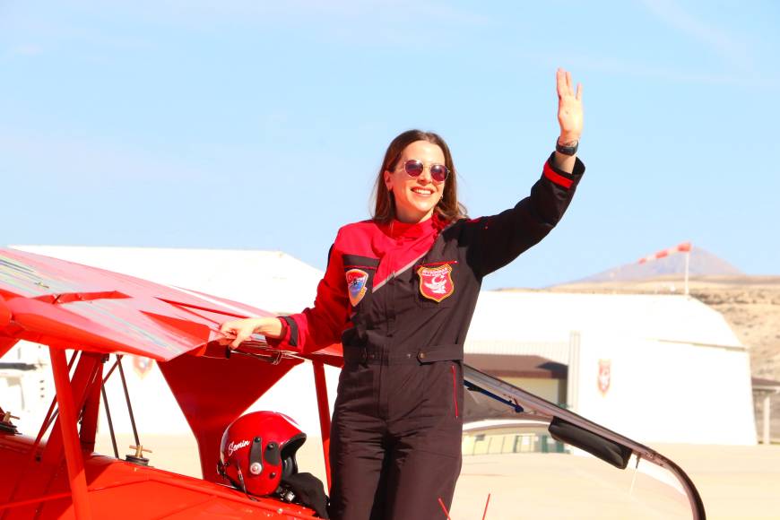 Akrobasi pilotu Semin Öztürk Şener’den 'Kadınlar Günü'ne özel gösteri