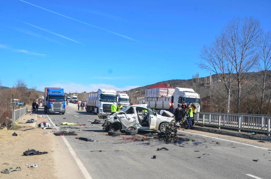 Köprü korkuluklarına çarpan otomobilin sürücüsü öldü