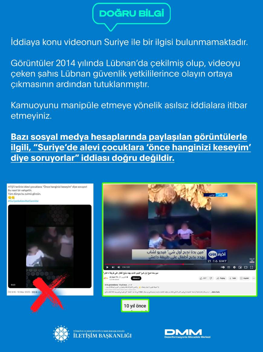 Sosyal medyada Suriye’de çekildiği iddia edilen video için dezenformasyon açıklaması