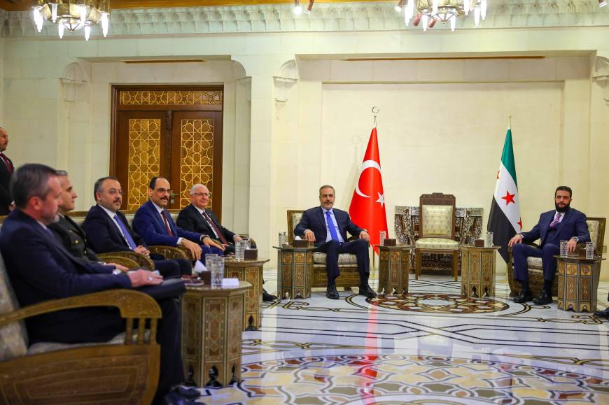 Bakanlar Fidan ve Güler ile MİT Başkanı Kalın, Suriye'de (2)