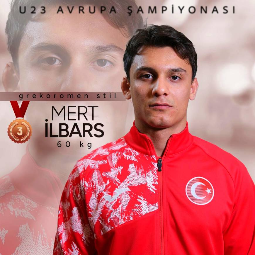 Mert İlbars, U23 Avrupa Güreş Şampiyonası’nda bronz madalyanın sahibi oldu